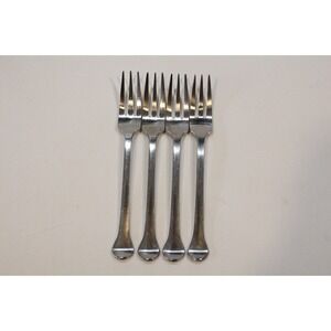 4 Salad Forks Dansk KOBENHAVN Stainless Flatware